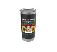 This Is What A Pawsome Dad Look Likes Goldendoodle Dog Dad Bicchiere termico in acciaio inox doppia parete