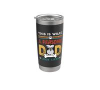 This Is What A Pawsome Dad Look Likes Schnauzer Dog Dad Bicchiere termico in acciaio inox doppia parete