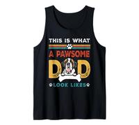 This Is What A Pawsome Dad Look Likes St Bernard Dog Dad Canotta