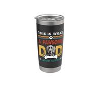 This Is What A Pawsome Dad Look Likes Weimaraner Dog Dad Bicchiere termico in acciaio inox doppia parete