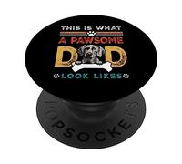 This Is What A Pawsome Dad Look Likes Weimaraner Dog Dad PopSockets PopGrip Adesivo