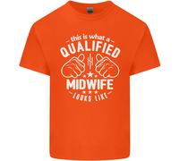 This Is What A Qualificato Ostetrica Looks Like Uomo Cotone T-Shirt