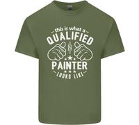 This Is What A Qualificato Pittore Looks Like Uomo Cotone T-Shirt