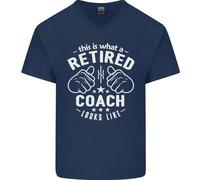 This Is What A Retired Coach Looks Like Uomo Scollo A V Cotone T-Shirt