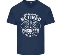 This Is What A Retired Engineer Looks Like Uomo Scollo A V Cotone T-Shirt
