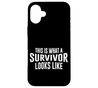 This Is What A Survivor Looks Like Speranza Forza Amore Custodia per iPhone 16 Plus