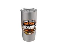 This is What An Awesome Carpenter Looks Like Divertente Citazione Divertente Bicchiere termico in acciaio inox doppia parete