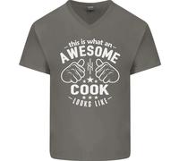 This Is What An Awesome Cook Looks Like Uomo Scollo A V T-Shirt