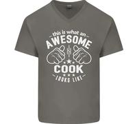 This Is What An Awesome Cook Looks Like Uomo Scollo A V T-Shirt