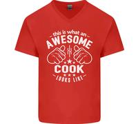 This Is What An Awesome Cook Looks Like Uomo Scollo A V T-Shirt