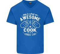 This Is What An Awesome Cook Looks Like Uomo Scollo A V T-Shirt
