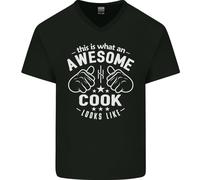 This Is What An Awesome Cook Looks Like Uomo Scollo A V T-Shirt