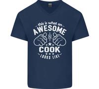 This Is What An Awesome Cook Looks Like Uomo Scollo A V T-Shirt