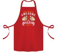 This Is What An Awesome Dad Festa Del Papà Grembiule di Cotone 100% Biologico