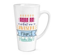 This Is What An Awesome Fidanzato His Guarda Come 483ml Large Latte Tazza -