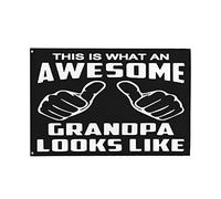 This Is What An Awesome Grandpa Looks Like Flag Con 2 Occhielli Bandiera Resistente Alle Intemperie Bandiere Per Balcone Prato Festival 90X150Cm