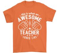 This Is What An Awesome Insegnante Looks Like Uomo T-Shirt 100% Cotone