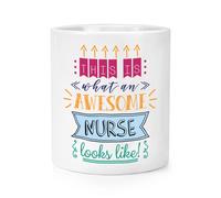 This Is What An Awesome Nurse Guarda Come Trucco Pennello Matita Pot - Funny