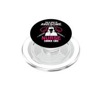 This Is What An Awesome Nurse Looks Like Funny Nursing Nurse PopSockets PopGrip per MagSafe