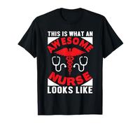 This Is What An Awesome Nurse Looks Like Nurses Nursing Maglietta