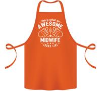 This Is What An Awesome Ostetrica Guarda Come Cotone Grembiule 100% Biologico