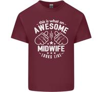 This Is What An Awesome Ostetrica Looks Like Uomo Cotone T-Shirt