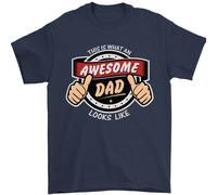 This Is What An Awesome Papà Festa Del Papà Uomo T-Shirt 100% Cotone