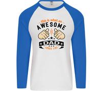 This Is What An Awesome Papà Uomo L/S Baseball T-Shirt