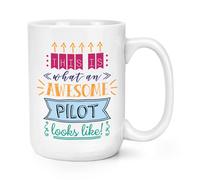 This Is What An Awesome Pilota Guarda Come 426ml Grande Tazza - Divertente Best