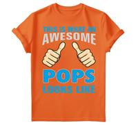 This Is What An Awesome Pops Looks Like T-Shirt Regalo Festa del Papà per...
