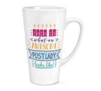 This Is What An Awesome Post Donna Guarda Come 483ml Grande Latte Tazza Funny