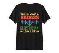 This Is What An Electrician Look Like Electrical Job Title Maglietta Premium