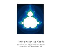 This Is What It's About: Fourth edition, November 2025