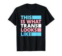 This Is What Trans Looks Abbigliamento Bandiera Transgender Maglietta