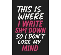 This Is Where I Write Sh*t Down So I Don’t Lose My Mind: teenage diary for brutally honest writing | funny lined journal for rebellious ideas | no-judgment lined notebook for raw thoughts