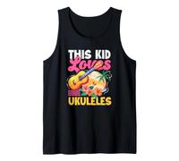This Kid Loves Ukulele Tropical Beach Sunset Music Ukulele Canotta