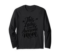 This Lady Is One Awesome Mom Mothers Day Citazione Maglia a Manica