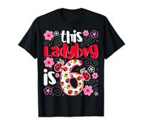 This Ladybug Is 6 - Ladybug Lover 6 Years Old Girls Birthday Maglietta