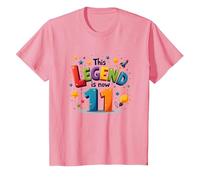 This Legend Is Now 11 - Regalo di Compleanno per 11 Anni Maglietta, Bambini, Rosa, 3 Anni