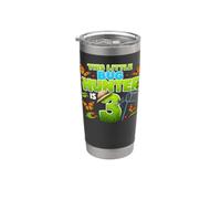 This Little Bug Hunter is 3 Years Old Bug 3rd Birthday Party Bicchiere termico in acciaio inox doppia parete
