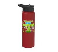 This Little Bug Hunter is 3 Years Old Bug 3rd Birthday Party Stainless Steel Insulated Water Bottle
