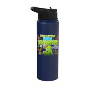 This Little Bug Hunter is 3 Years Old Bug 3rd Birthday Party Stainless Steel Insulated Water Bottle