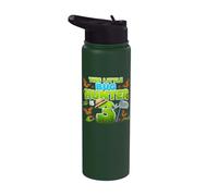 This Little Bug Hunter is 3 Years Old Bug 3rd Birthday Party Stainless Steel Insulated Water Bottle