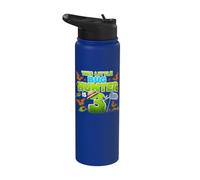 This Little Bug Hunter is 3 Years Old Bug 3rd Birthday Party Stainless Steel Insulated Water Bottle