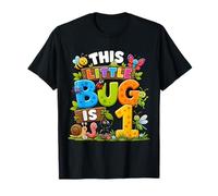 This Little Bug Is 1 Years Old Insect 1st Birthday Party Maglietta