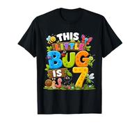 This Little Bug Is 7 Years Old Insect 7th Birthday Party Maglietta