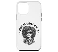 This Mama Prays Stylish Womens Religious Faith Floral Custodia per iPhone 12 mini