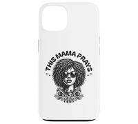 This Mama Prays Stylish Womens Religious Faith Floral Custodia per iPhone 13