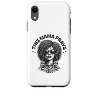 This Mama Prays Stylish Womens Religious Faith Floral Custodia per iPhone XR