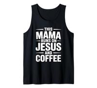 This Mama Runs On Jesus And Coffee Canotta